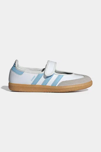 Балетки детские кожаные DISNEY SAMBA JANE Adidas Originals, белый