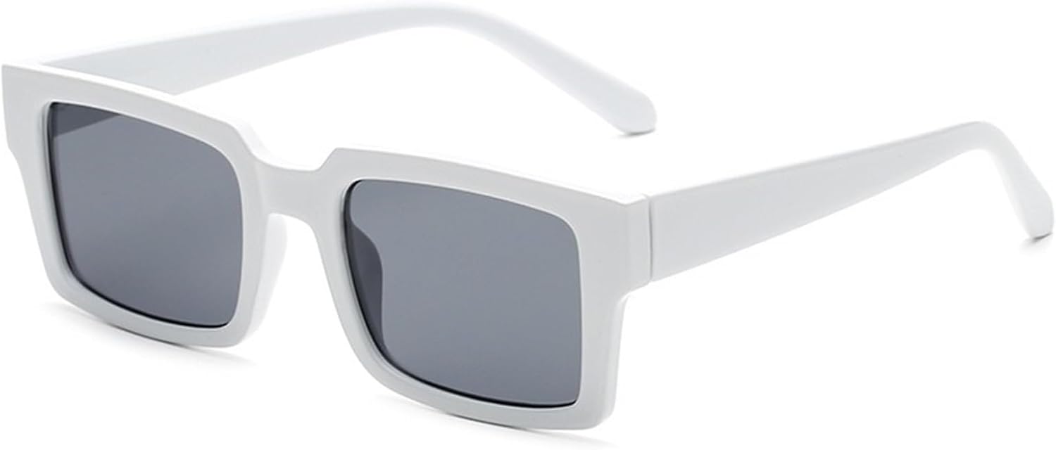 

Мужские солнцезащитные очки квадратной формы, маленькая оправа, для активного отдыха на природе, для вождения, женские солнцезащитные очки для поездок на работу Generic, White