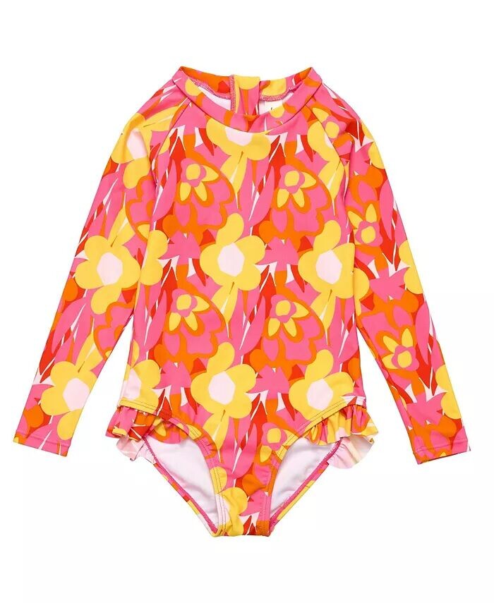 

Костюм для серфинга Pop of Sunshine LS для малышей и девочек Snapper Rock, розовый