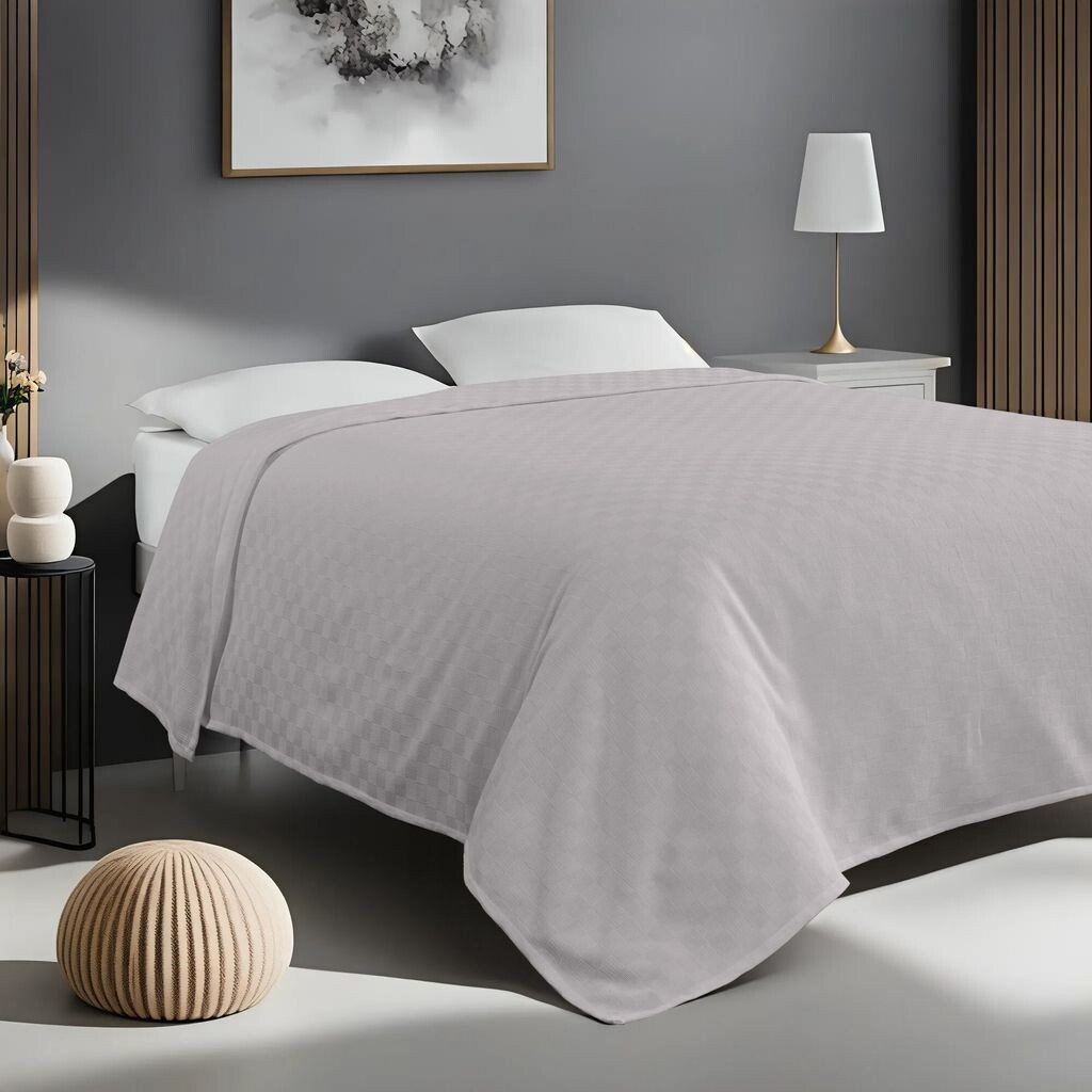 

L'Essentiel Linge de Maison, Plain - Grey, Double Pique (EU) (IT), Серый, 100 % ХЛОПОК, 200 x 200 см