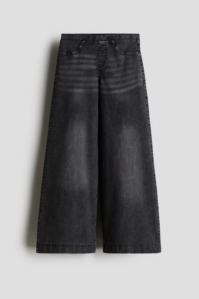 

Широкие брюки в стиле деним H&M, черный
