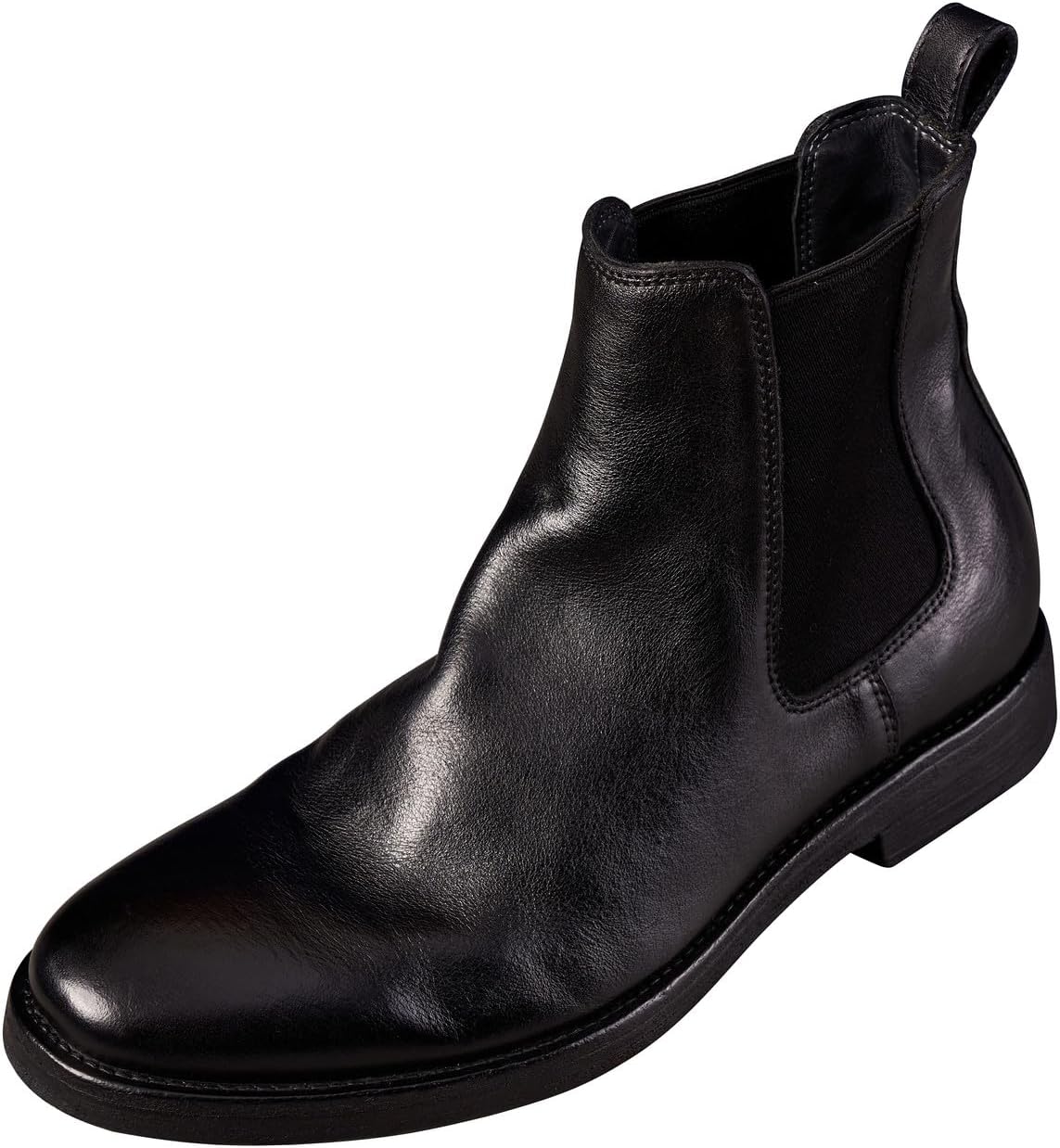 

Мужские повседневные кожаные ботинки Santimon Chelsea, мотоботы, модные черные ковбойские ботинки для мужчин