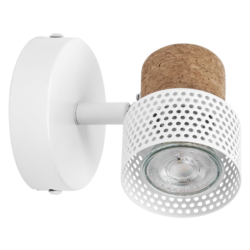 

LEDVANCE DECOR SPOT CORK, 1 x 3,4 Вт, 230 лм, белый, точечный светильник, регулируемые головки, универсальный, внутренний точечный светильник, сменные светодиодные лампы, с регулируемой яркостью, теплый белый цвет света, GU10