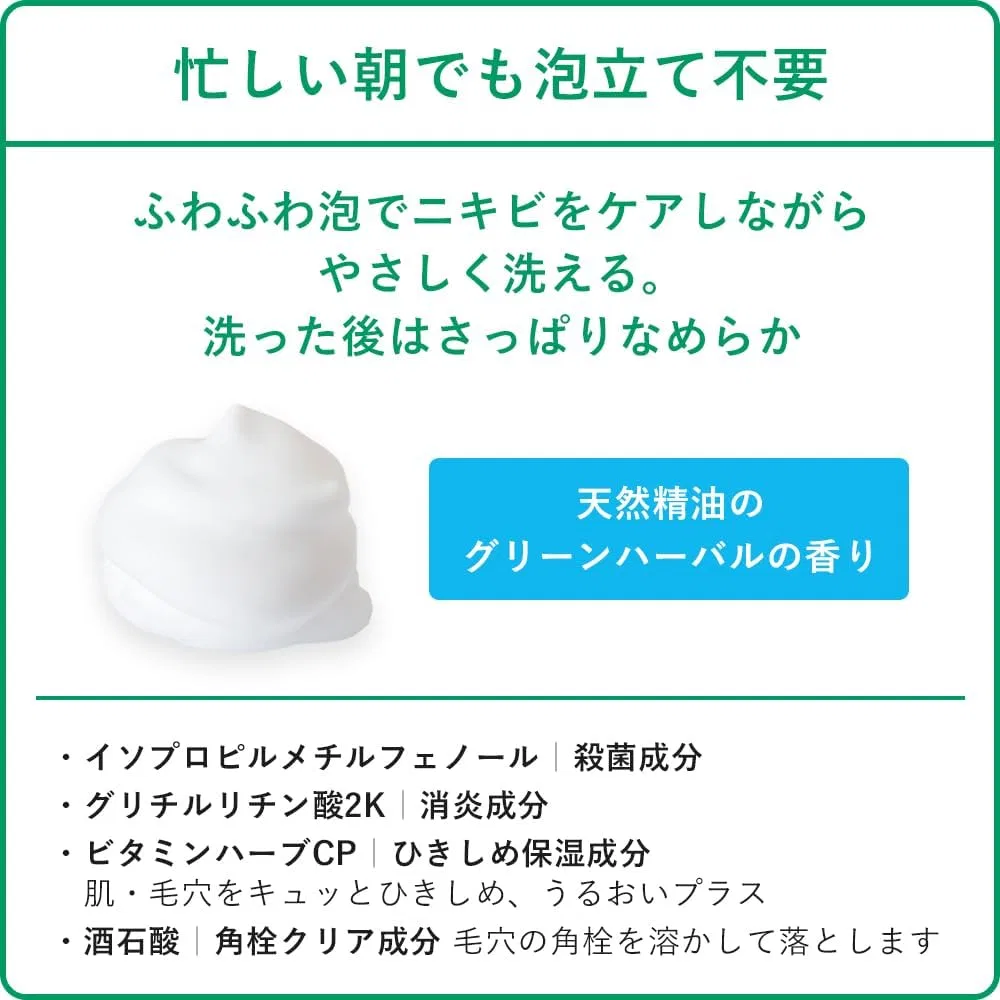 Гель-пенка для умывания Hada Labo CHOI Medicated Foaming Facial Cleanser, антиакне, сменный блок, 140 мл — фото 4