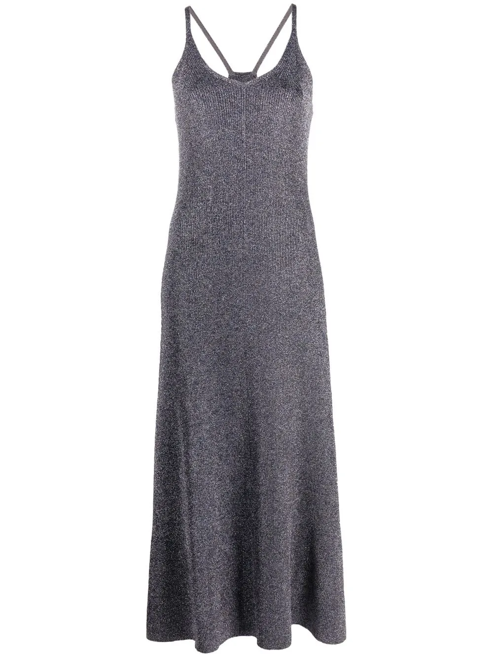 

Платье миди с блестками Tory Burch, фиолетовый