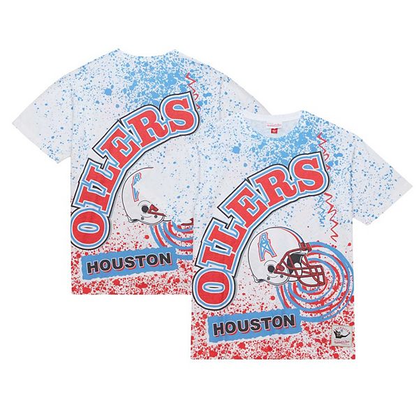 

Мужская белая футболка houston oilers team burst sublimated Mitchell & Ness