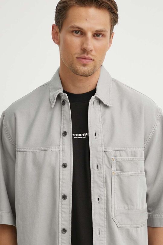 

Джинсовая рубашка G-Star Raw, серый
