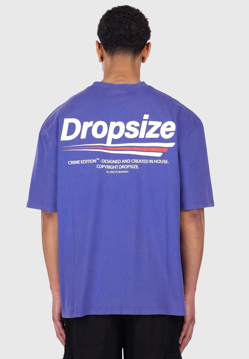 

Футболка с принтом HEAVY THREE LINES Dropsize, цвет Washed Blue