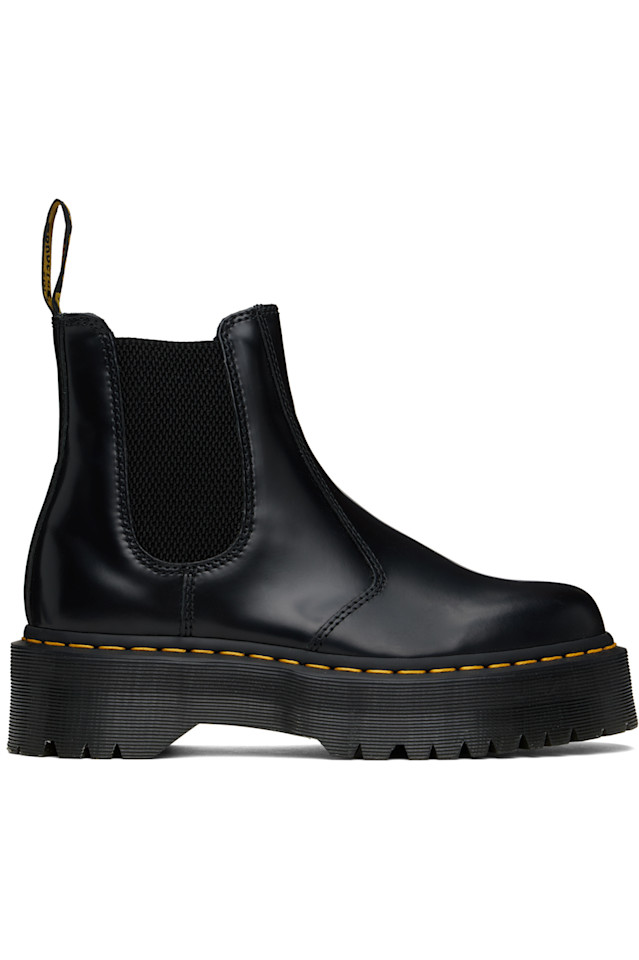 

2976 полированные гладкие платформенные ботинки челси Dr. Martens, черный