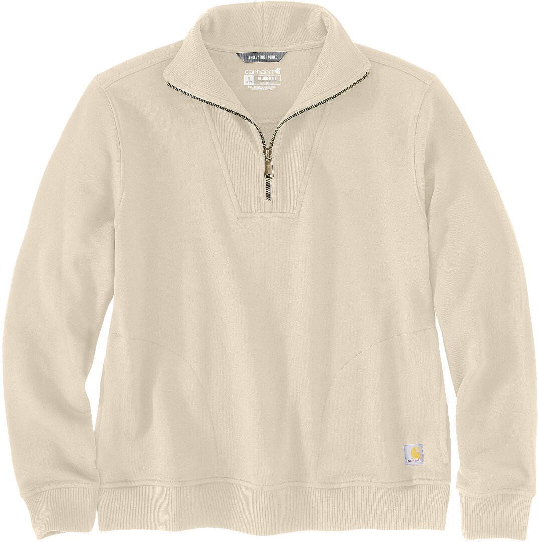 

Толстовка Carhartt Relaxed Fit Half Zip Ladies Sweatshirt, кремовый