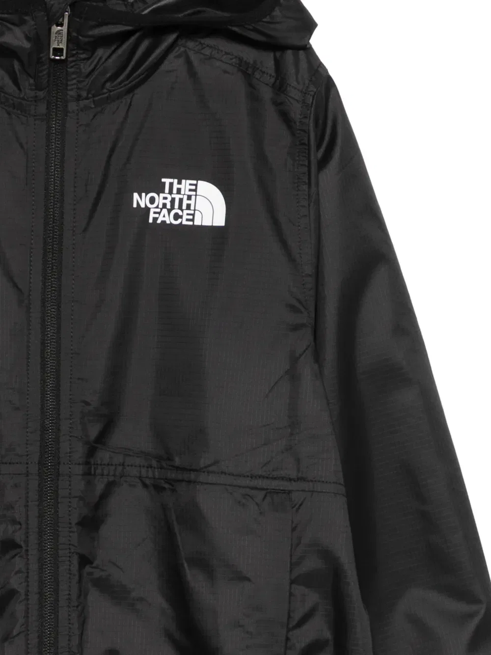 Куртка Cyclone с капюшоном и застежкой-молнией The North Face Kids, черный — фото 3