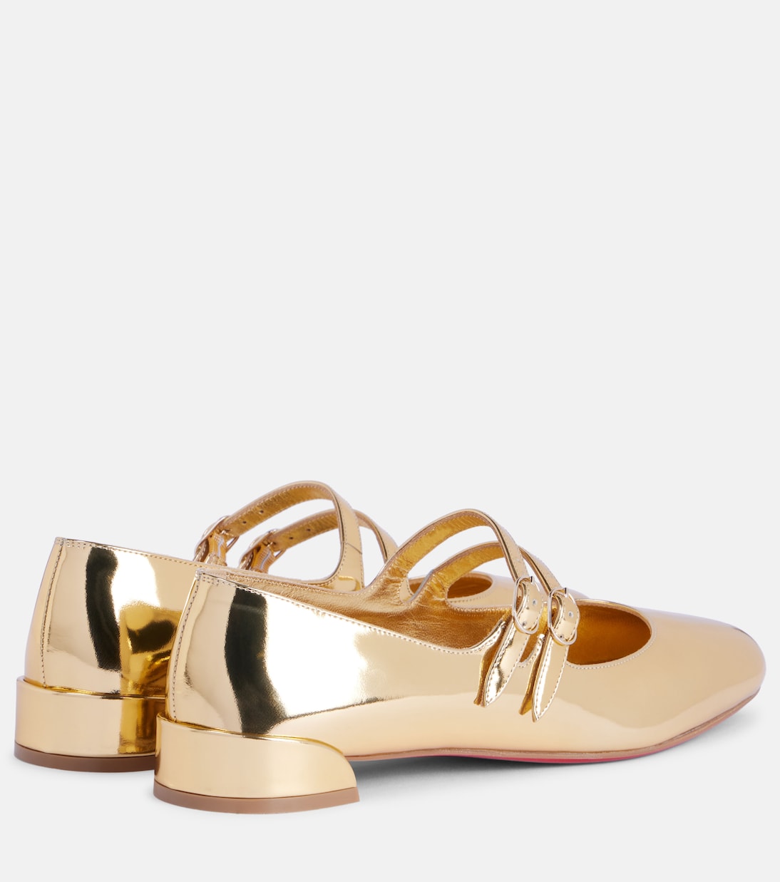 Туфли Mary Jane Sweet Jane из зеркальной кожи Christian Louboutin, золотой — фото 2