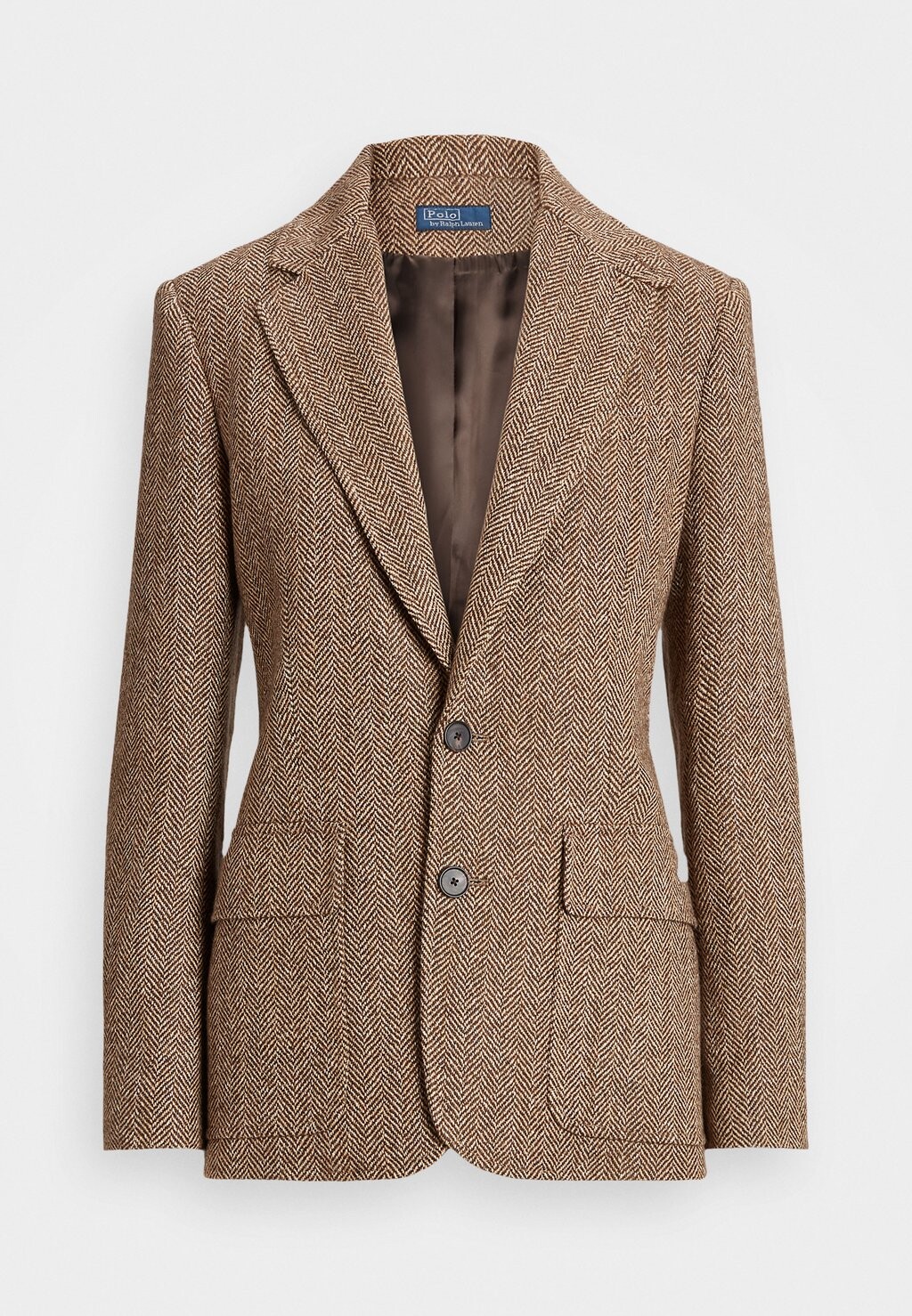 

Блейзер HERRINGBONE LINEN BLEND BLAZER Ralph Lauren, коричневый