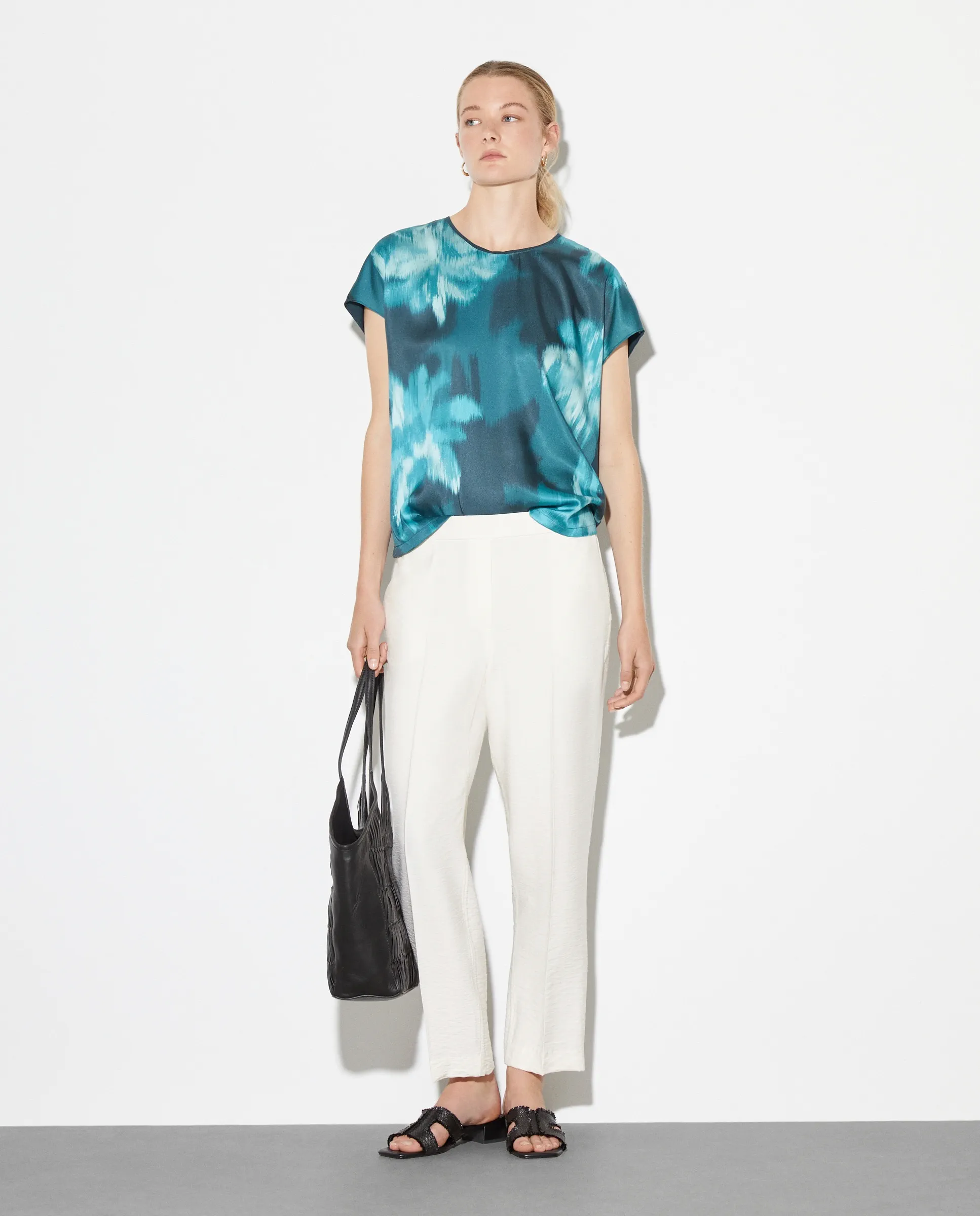 

Женские брюки полуприлегающего кроя Woman El Corte Inglés, песочный