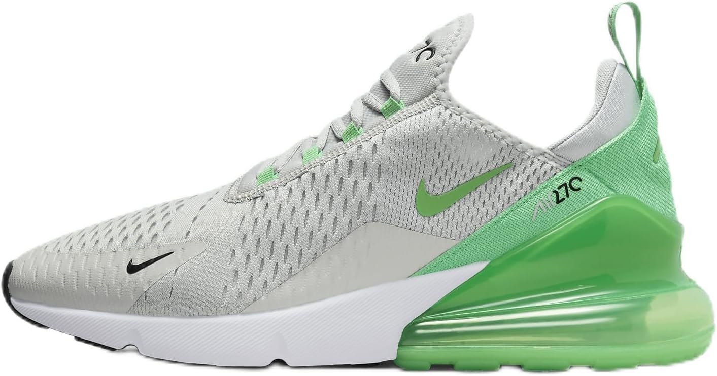 

Мужские кроссовки Nike Air Max 270, Light Silver/Green Shock-Black-White