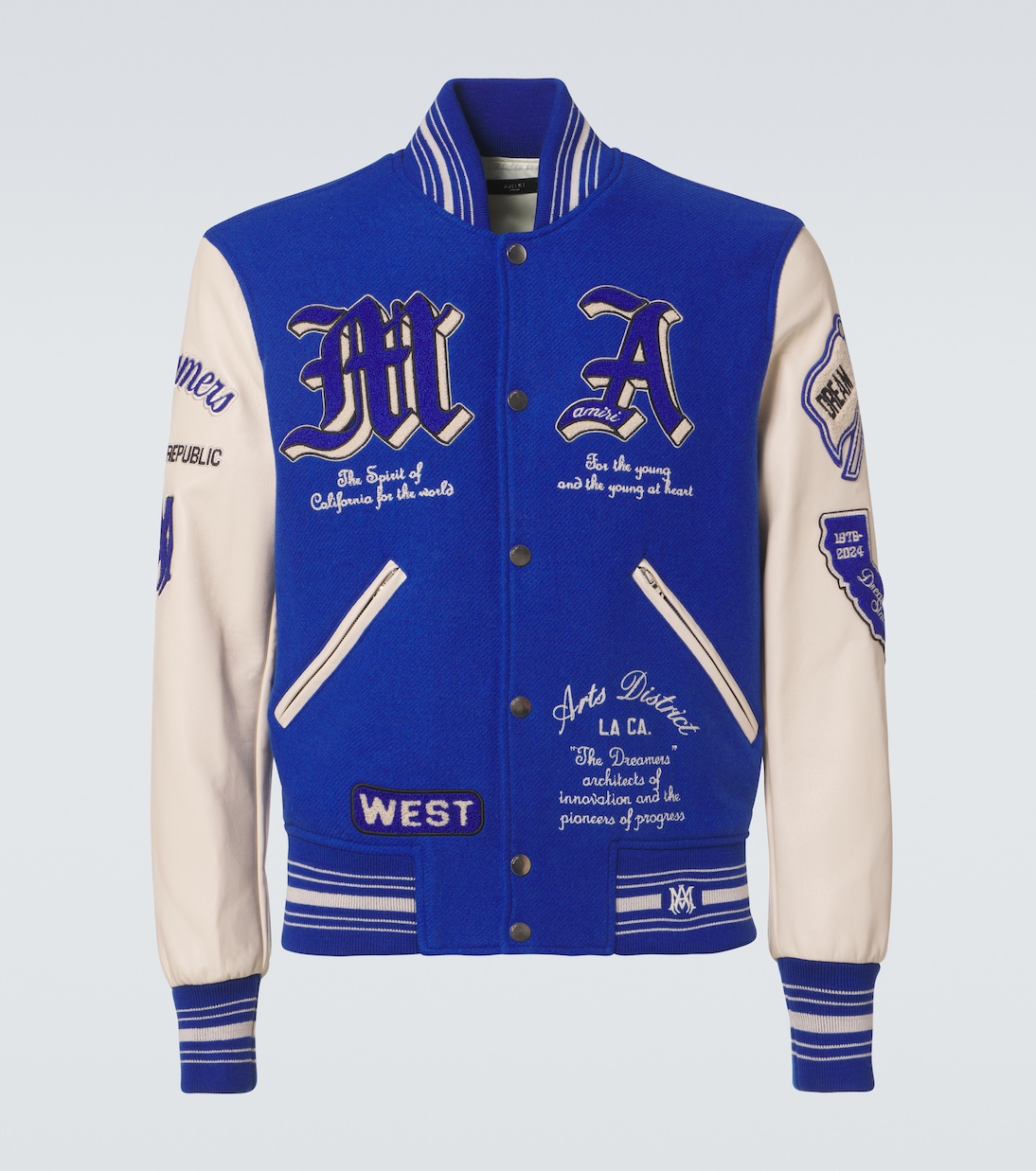 

Куртка университетская с аппликацией Dream Team Amiri, синий