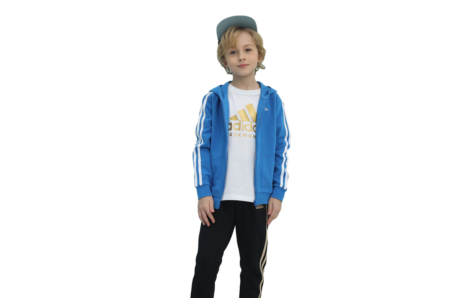 

Детская куртка Adidas, белый/синий/зеленый