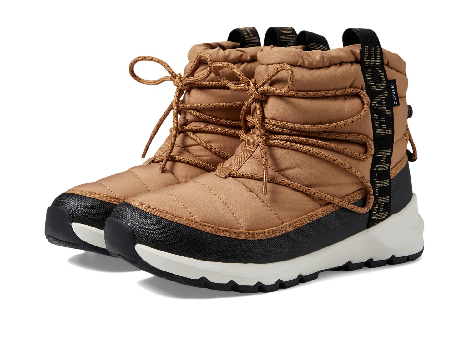 Женские ботинки The North Face ThermoBall водонепроницаемые стеганые, коричневый — фото 3
