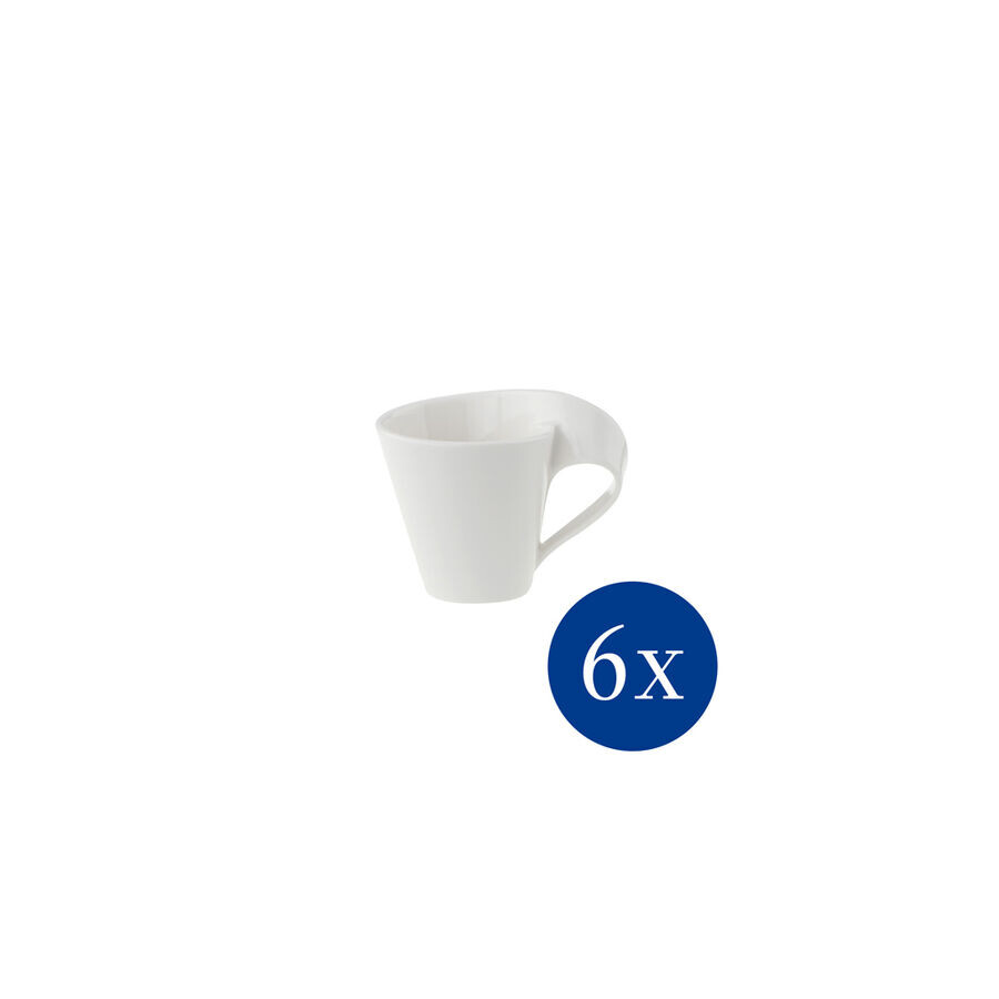 

Чашки для эспрессо NewWave, 80 мл, 6 шт, белые Villeroy & Boch, белый