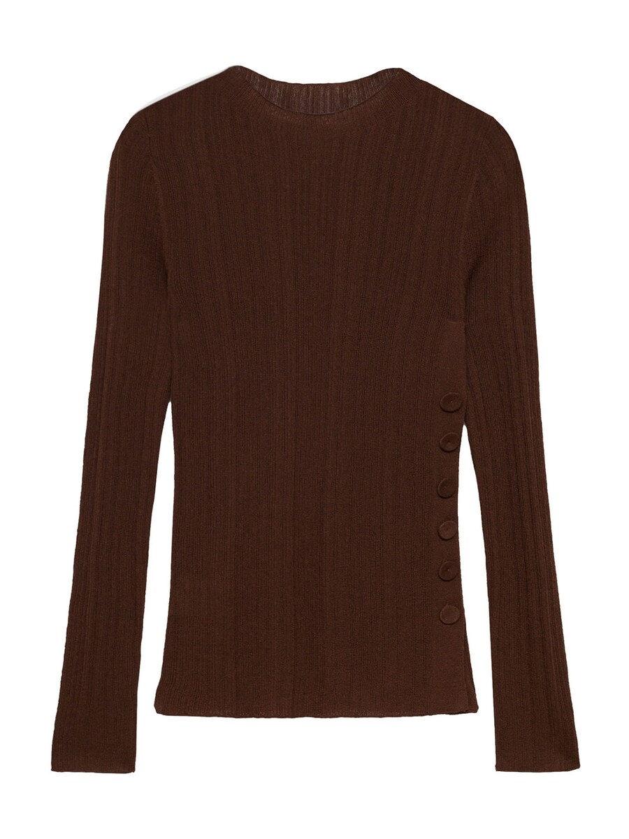 

Тонкий вязаный свитер MANGO Sweater VALLE, коричневый