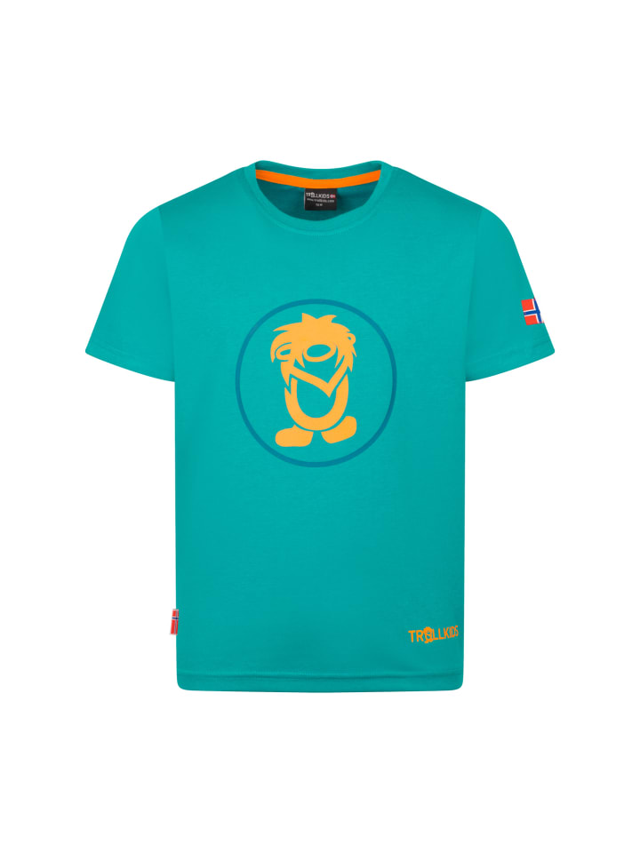 

Trollkids Функциональная рубашка Troll цвета морской волны