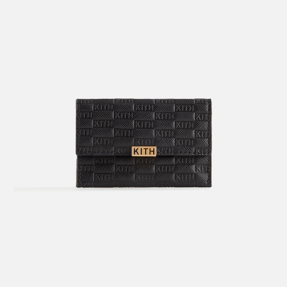 

Картхолдер Kith Women Monogram Double Card Holder, черный