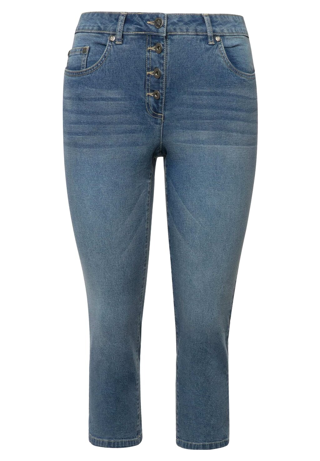 

Джинсовые шорты 5-POCKET VERSCHLUSS MIT SICHTBAREN KNÖPFEN Angel of Style, синий деним
