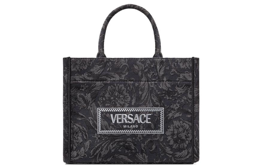

VERSACE Fansizhe Barocco холщовая сумка-шоппер, маленькая женская сумка black