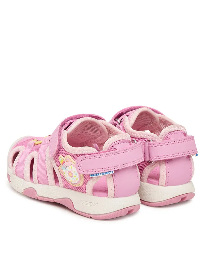 Geox Сандалии B Sandal Multy Girl B650DA 01450 C8F2M S розовые — фото 3