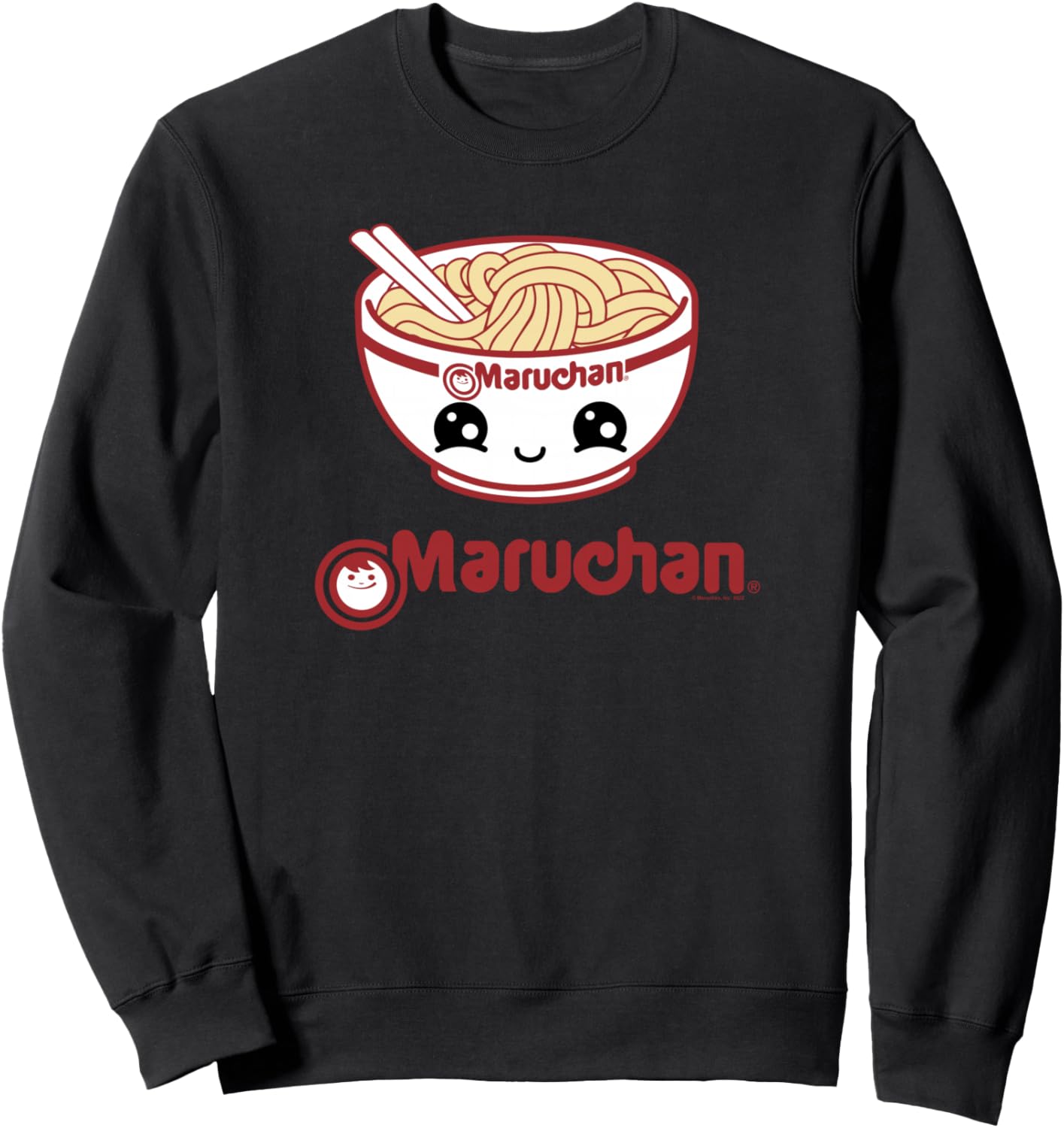 

Толстовка Maruchan с милым логотипом в виде миски с лапшой, черная Maru-Chan, Черный, Толстовка Maruchan с милым логотипом в виде миски с лапшой, черная Maru-Chan
