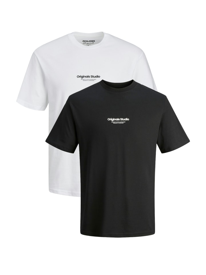 

Футболка Jack & Jones T-Shirt Jorvesterbro, цвет Schwarz/weiß