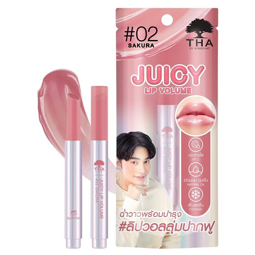 

THA By Nongchat Сочный объем для губ 2г. 02 Сакура, Sakura