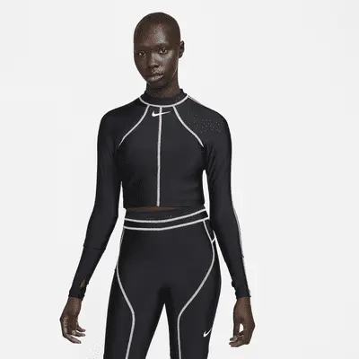 

Топ для плавания Nike Fusion, черный