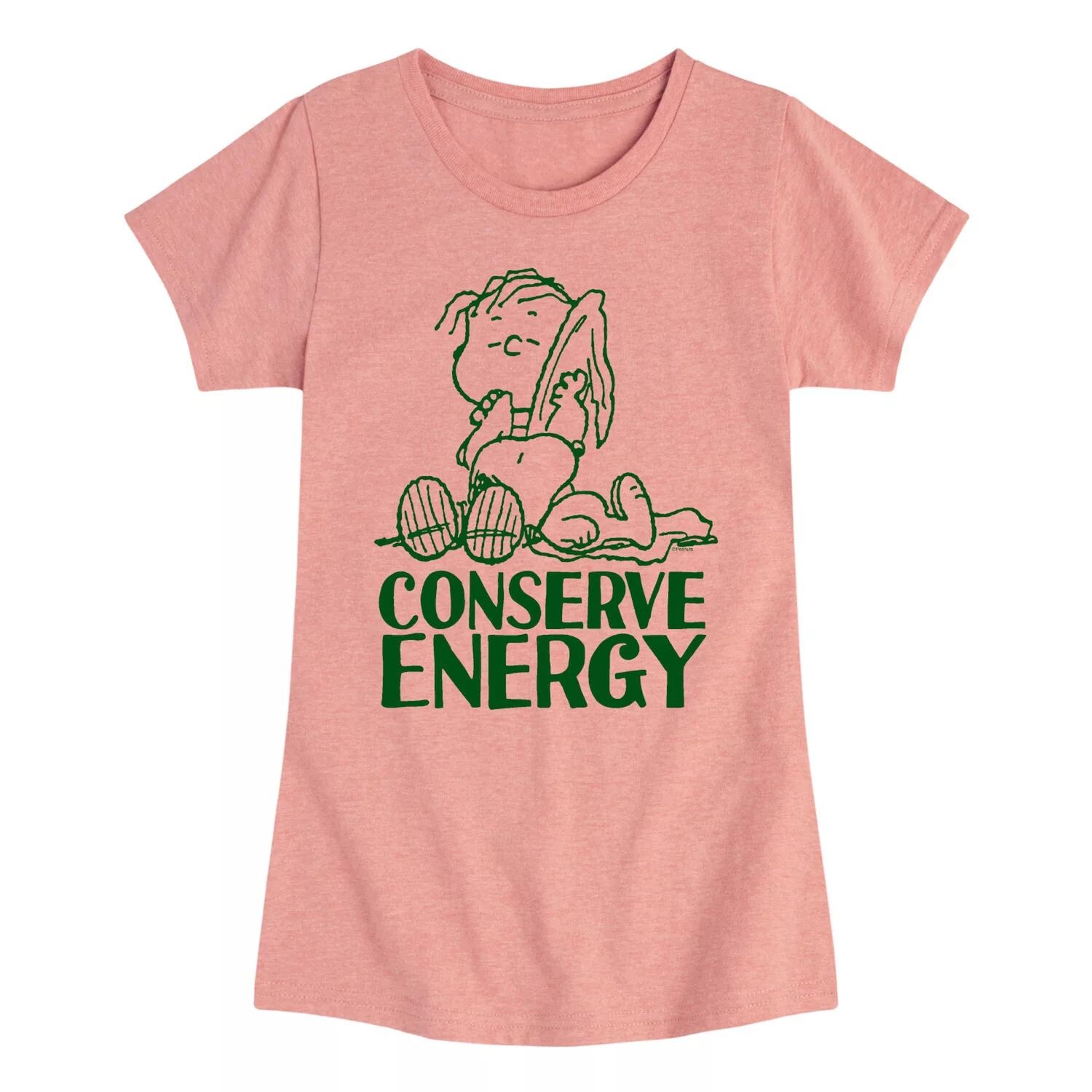 

Футболка с рисунком Peanuts Conserve Energy для девочек 7–16 лет Licensed Character