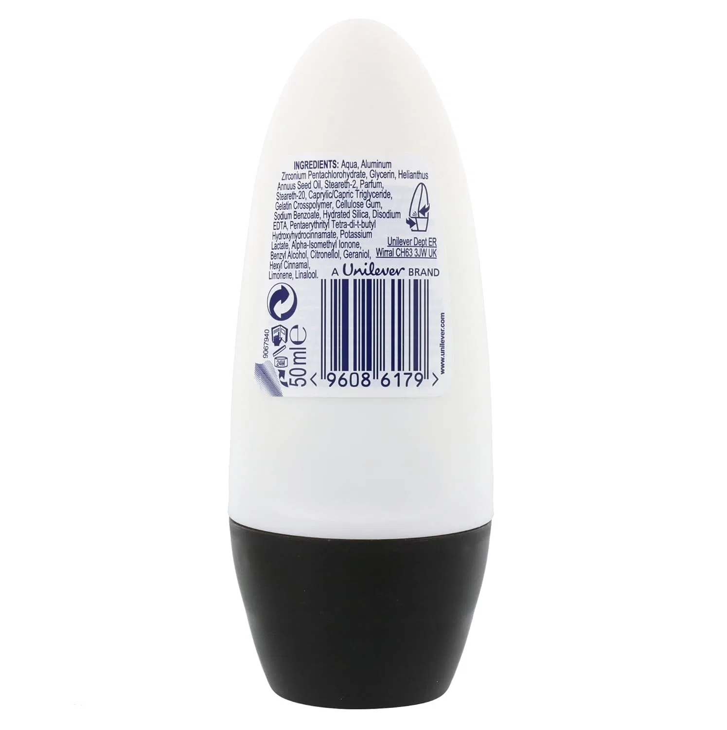 Шариковый дезодорант-антиперспирант «Invisible Black+White Fresh» от Rexona, 2 шт. по 50 мл Rexona — фото 2