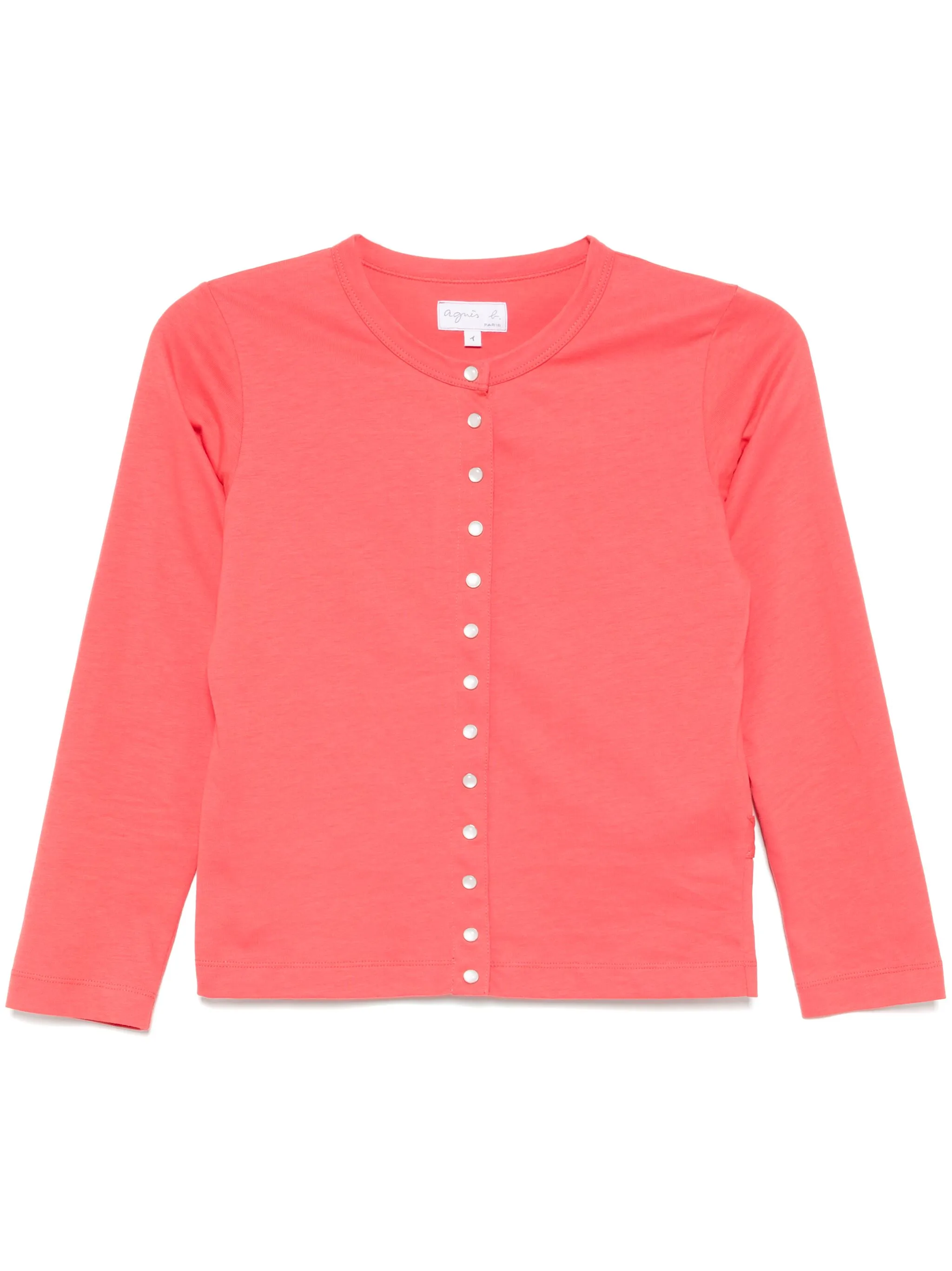 

Топ Le Petit на кнопках Agnès B., розовый