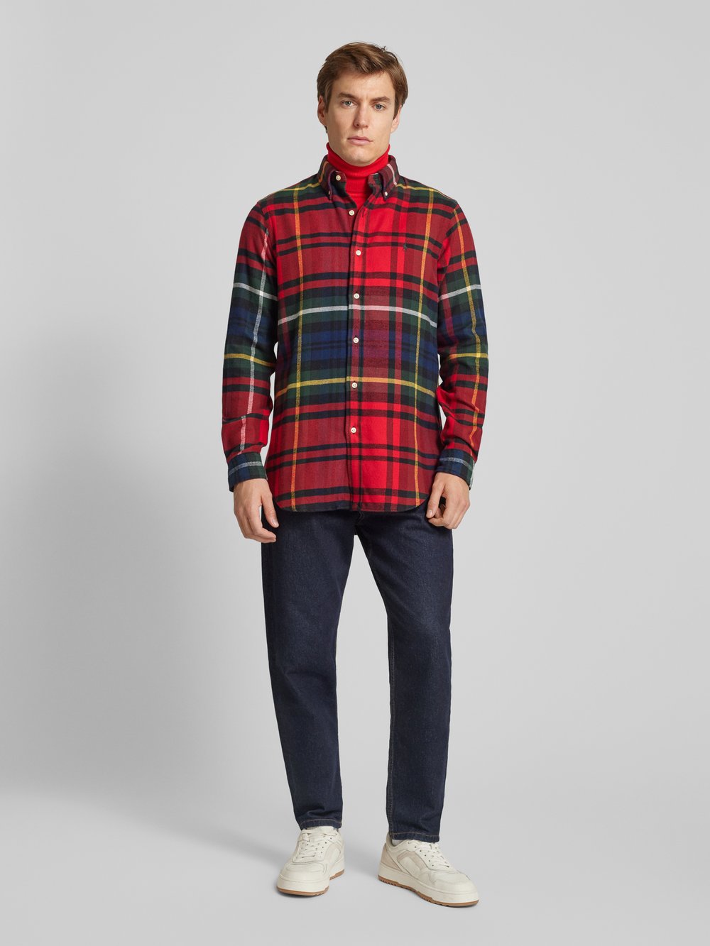 

Повседневная рубашка Classic Fit с воротником на пуговицах Polo Ralph Lauren, красный