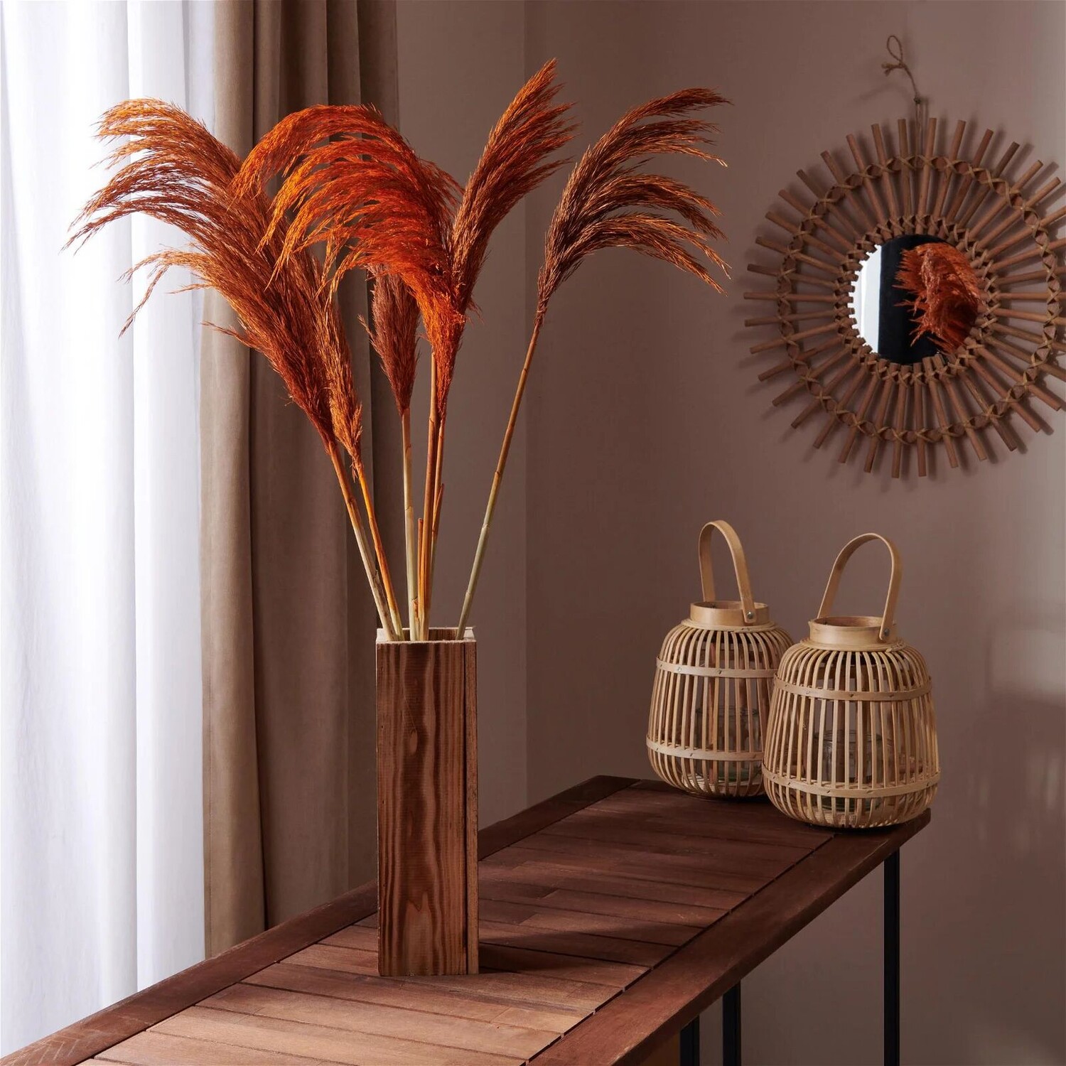 

Искусственный цветок Evidea Deco Pampas - Оранжевый - 90x20 см