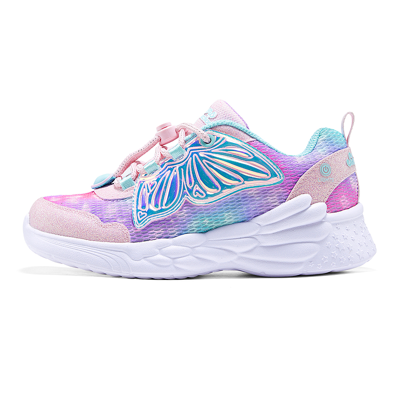 

Детские кроссовки SKECHERS GIRLS с нескользящей подошвой и износостойким верхом для повседневной носки Skechers Kids, розовый
