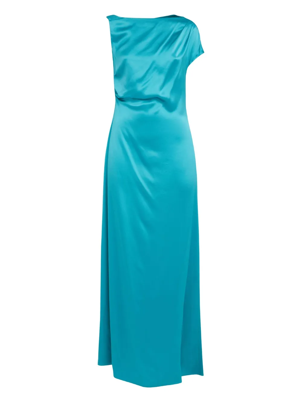 

Платье макси асимметричного кроя Del Core, синий