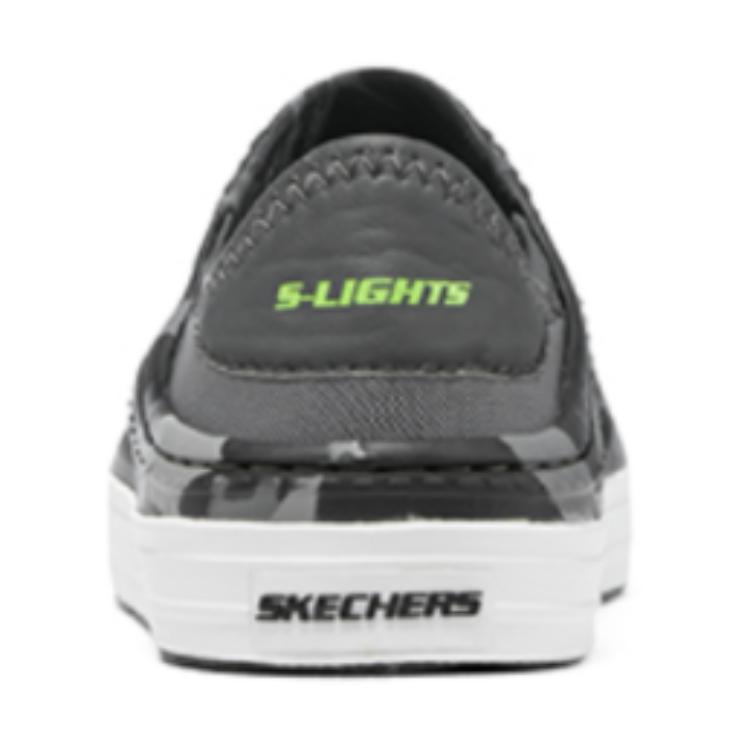Сандалии Foamies Slip Resistant Abrasive для детей и подростков Skechers Kids, черный/серый — фото 4