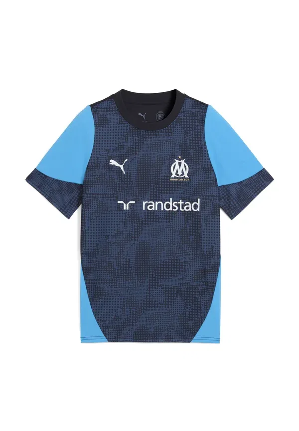 Футболка Puma Olympique de Marseille Club Wear, темно-синяя — фото 4