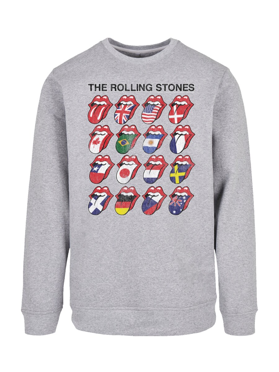 

Свитер F4NT4STIC Sweatshirt The Rolling Stones Voodoo Lounge Tongues, пятнистый серый