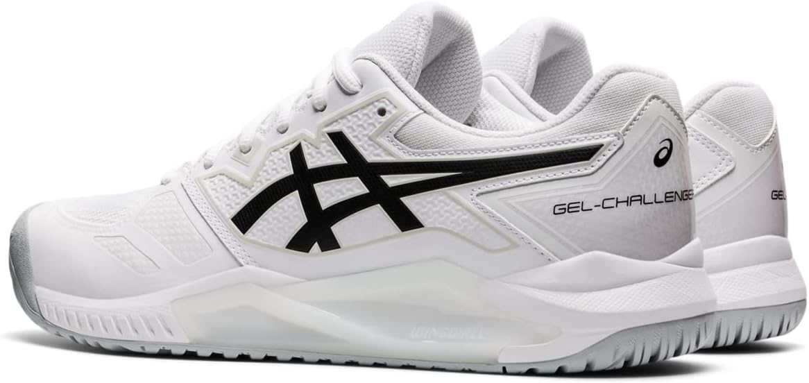 Мужские теннисные кроссовки Asics Gel-Challenger 13 для игры на глине, белый/черный — фото 3