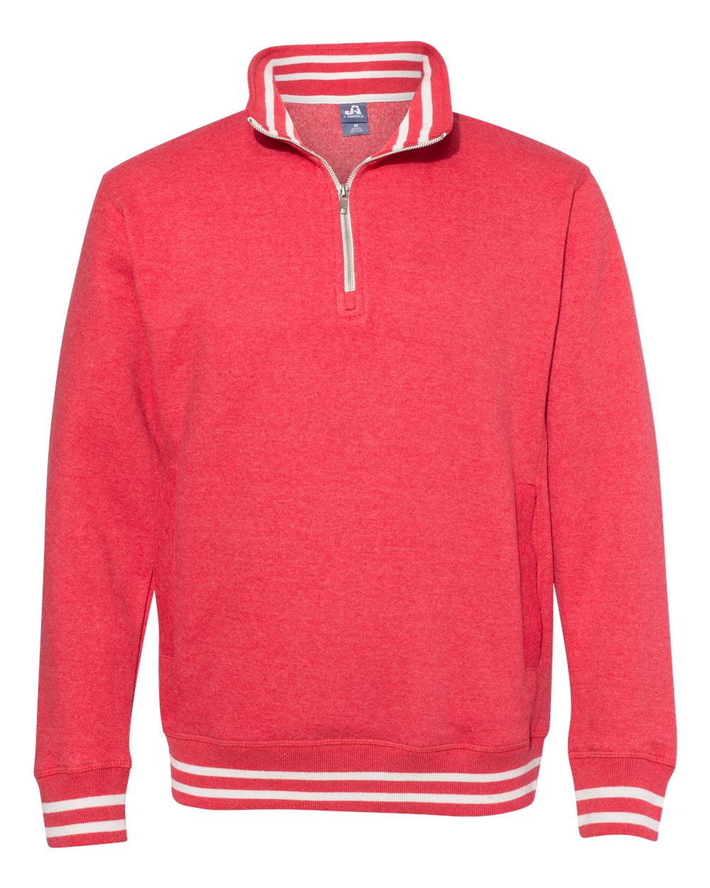 

Мужская толстовка Relay Quarter-Zip J. America, красный