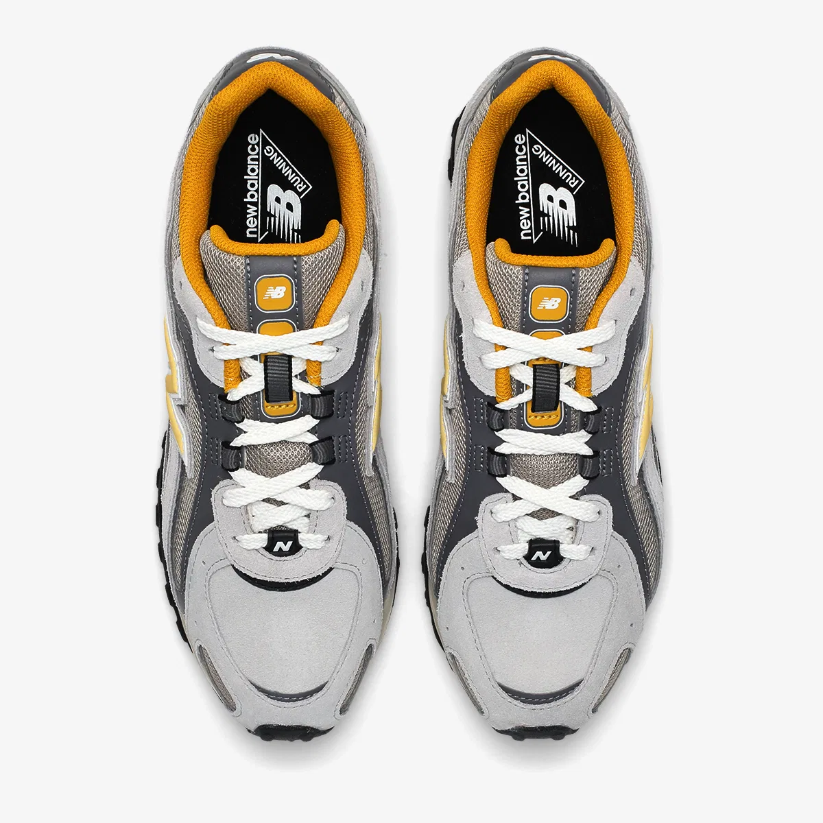 Мужские низкие кроссовки New Balance серые — фото 2