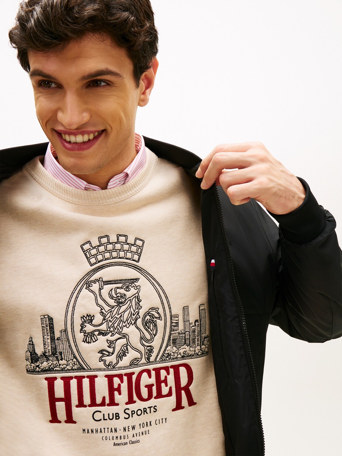 TOMMY HILFIGER Куртка для межсезонья в черном цвете — фото 2