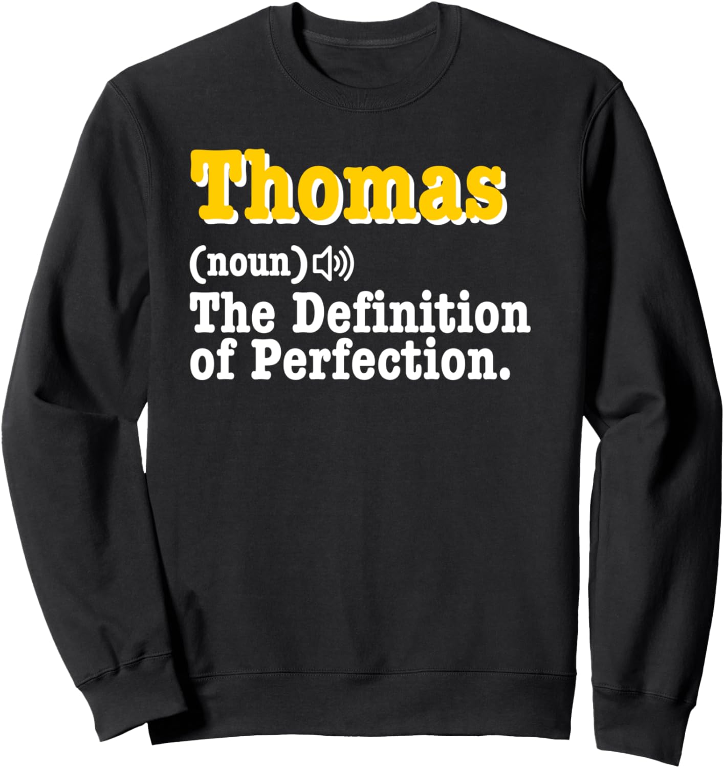 

Забавная рождественская толстовка с надписью «Томас». Подарок с именем Funny Thomas Shirt, черный