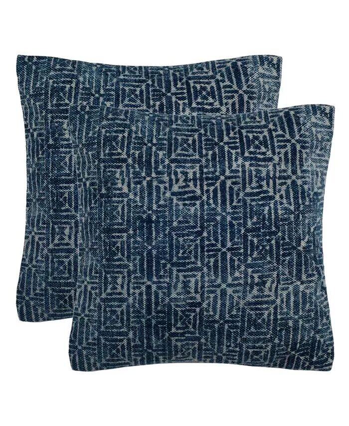 

Подушка Lendon 18 x 18 дюймов (набор из 2 шт.) Safavieh, синий