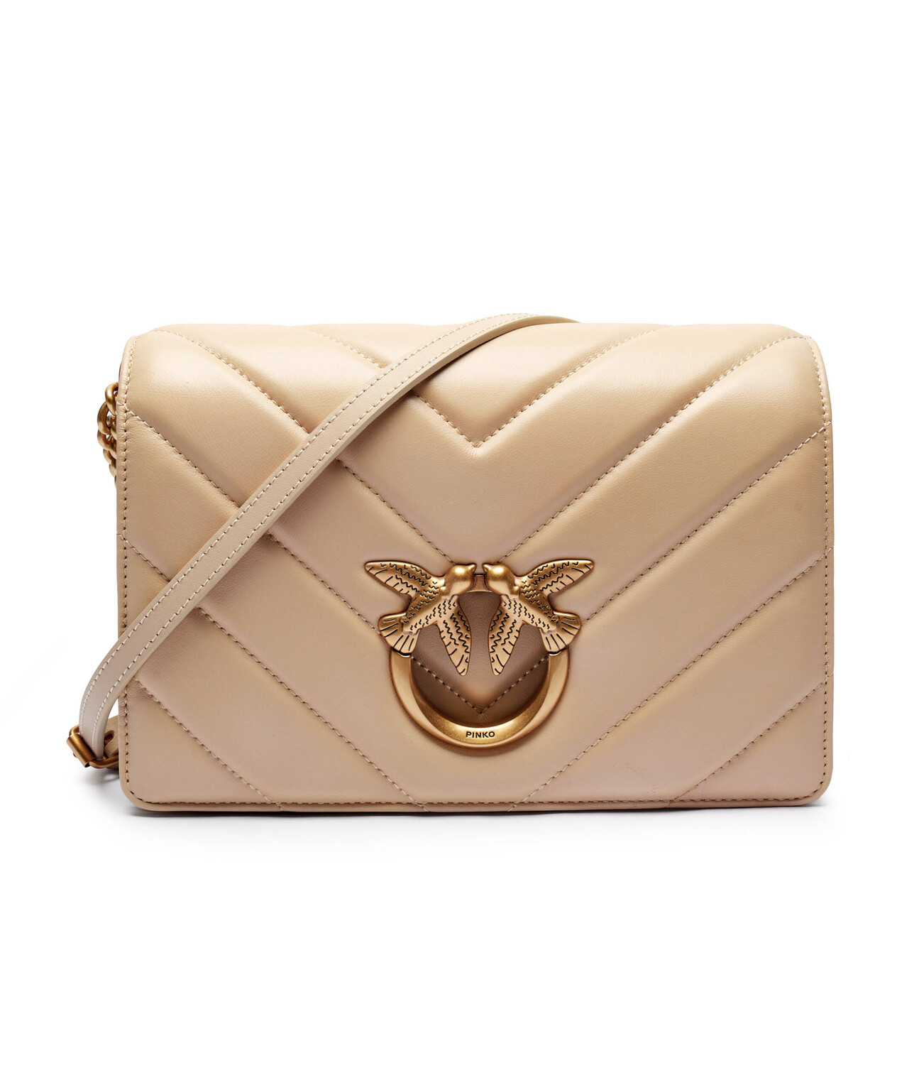 

Сумка через плечо Pinko LOVE CLICK CLASSIC, бежевый